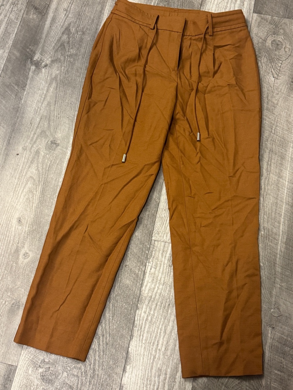 Talbots women’s Drawstring Tailored Pants in Rust